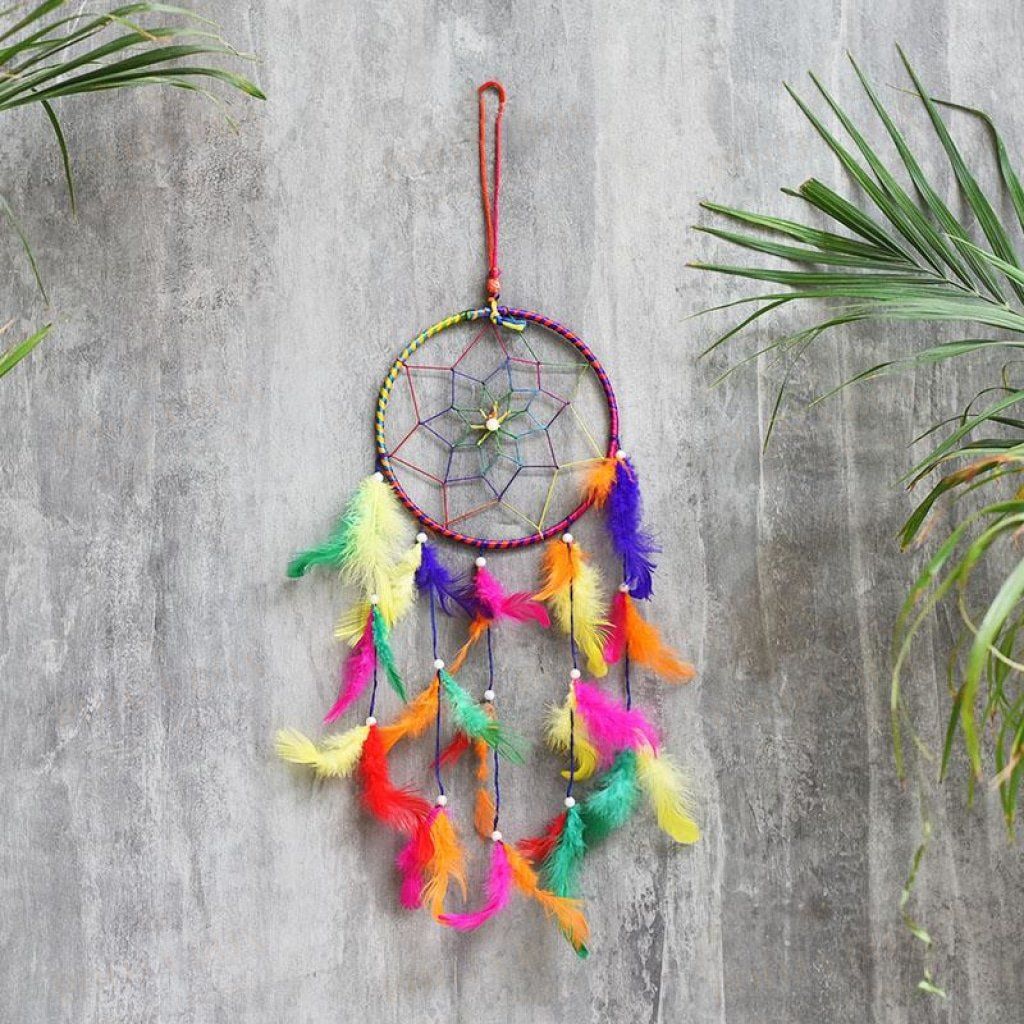Vibrant Dream Catcher Home Decor
