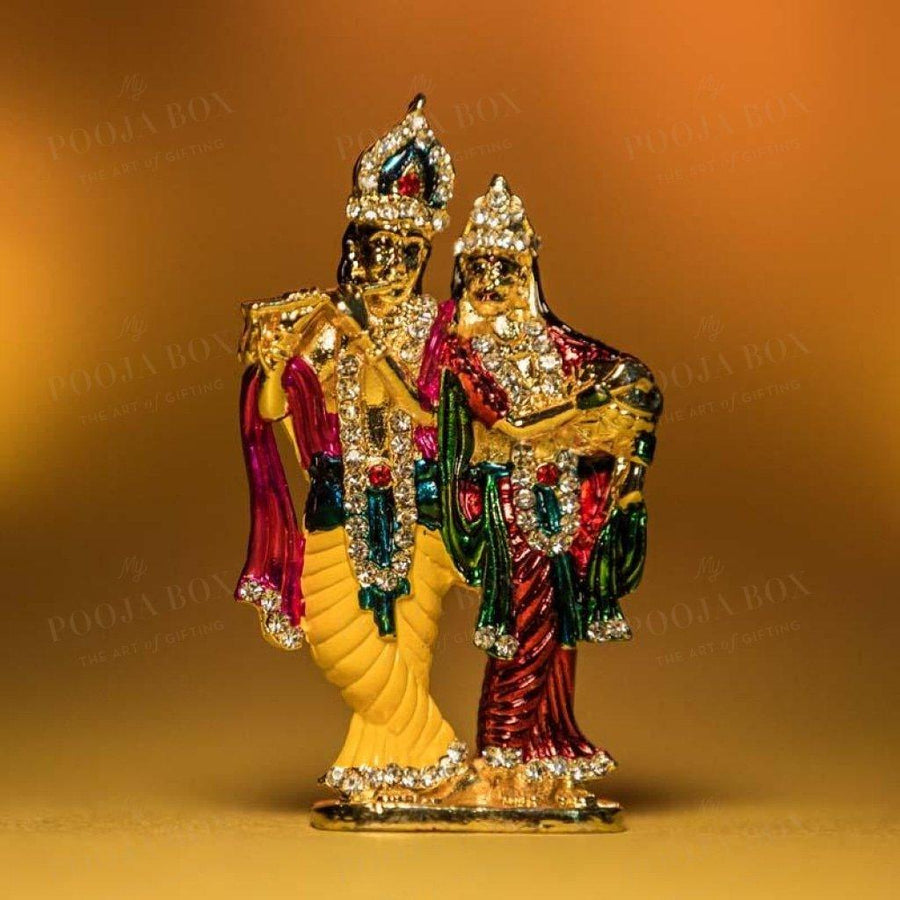 Vivid Multicolor Radha Krishna Murti Idols