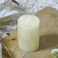 White Glitter Candle