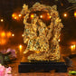 White Golden Radha Krishna Jhula Idols